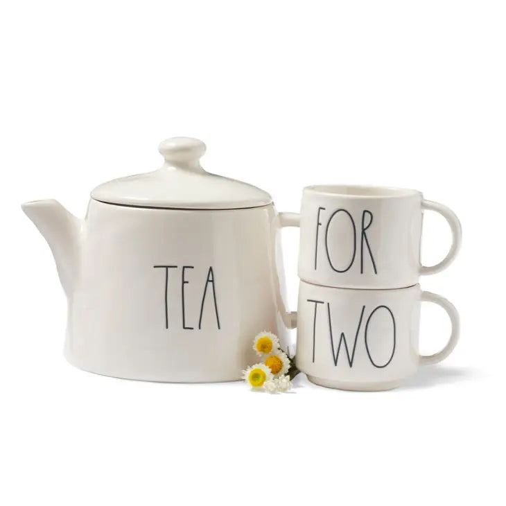 Rae Dunn tea set for two