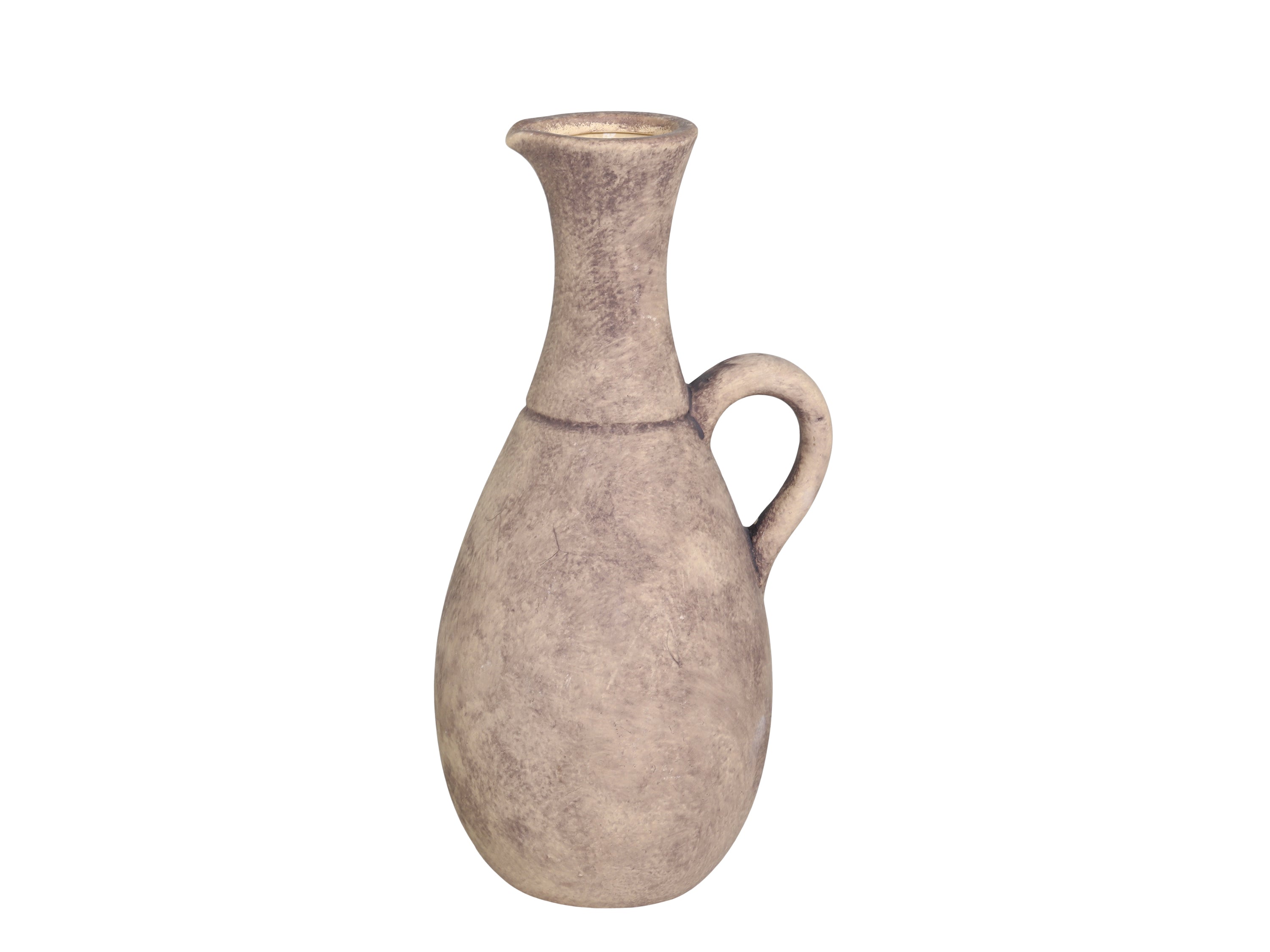 Terracotta Flasche mit Griff, länglich