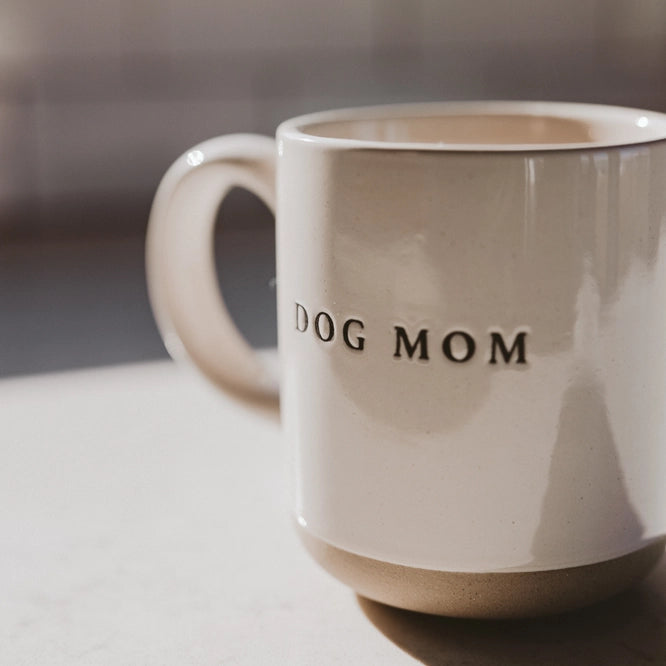Dog Mom Kaffeebecher aus Steinzeug