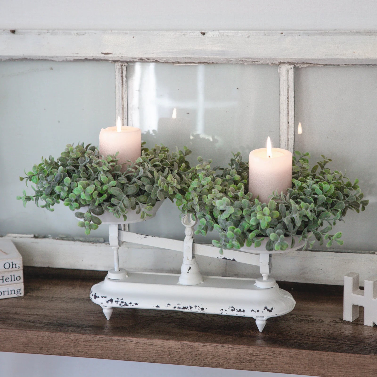 Eucalyptus candle ring