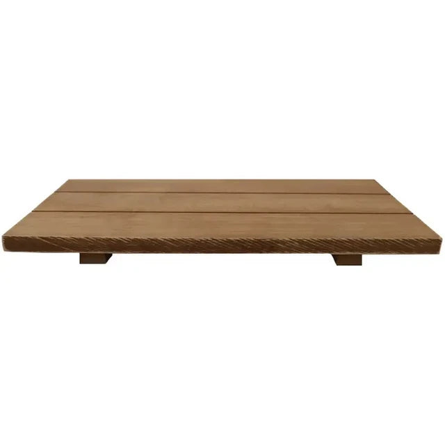 Rectangular wooden tray - natural