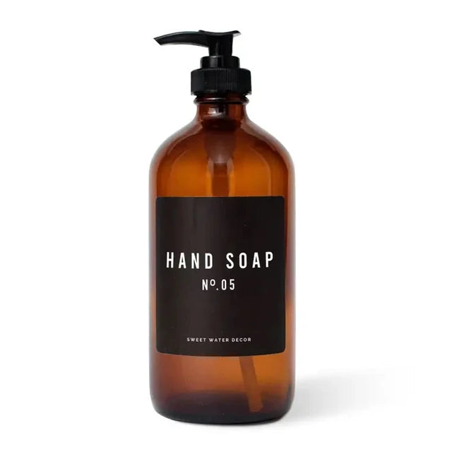 Seifenspender "Hand Soap", Braunglas